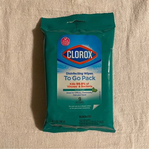 Clorox Other Clorox Disinfecting Wipes To Go Pack 9 Wet Wipes 24